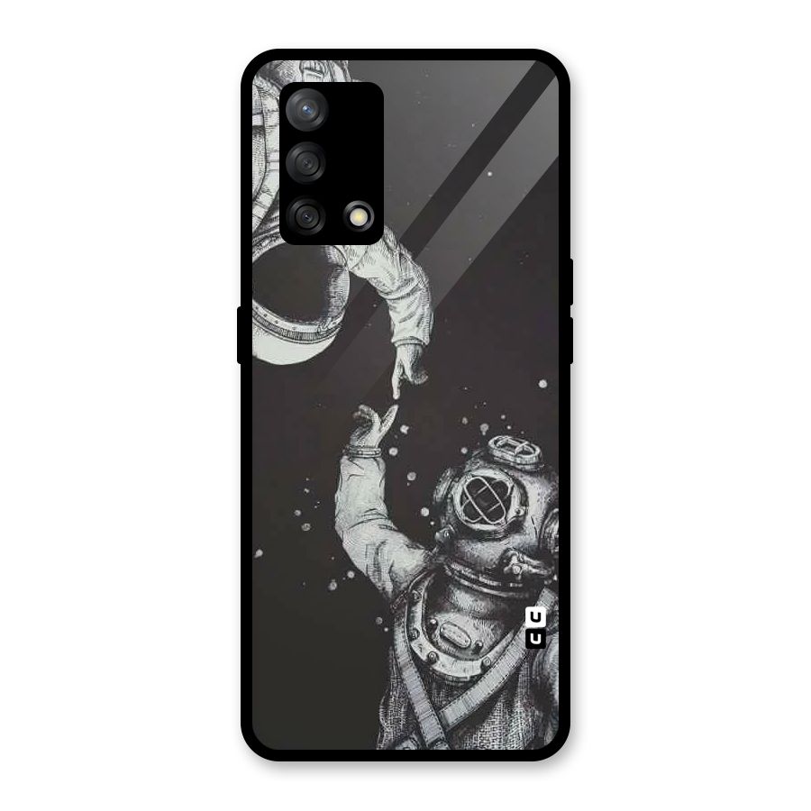 Space Meeting Glass Back Case for Oppo F19