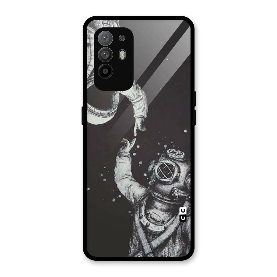 Space Meeting Glass Back Case for Oppo F19 Pro Plus 5G