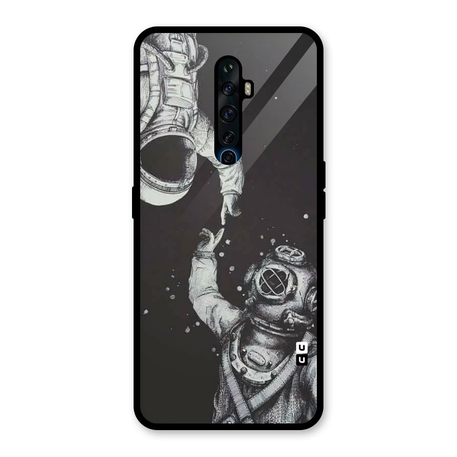Space Meeting Glass Back Case for Oppo Reno2 F