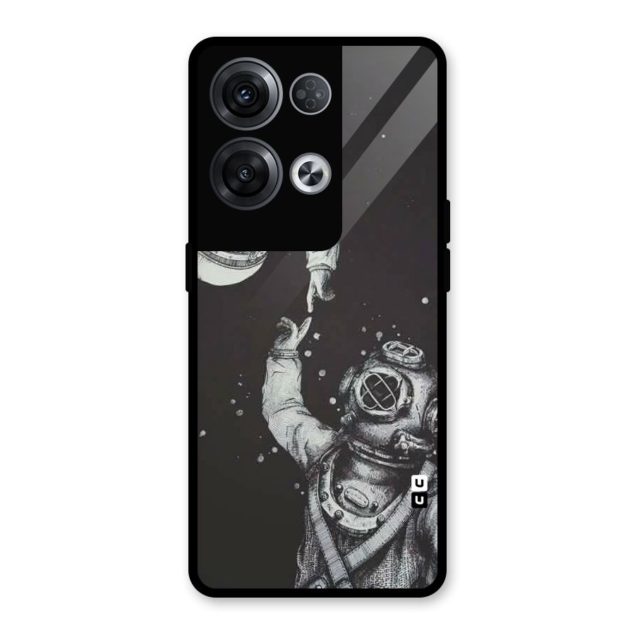 Space Meeting Glass Back Case for Oppo Reno8 Pro 5G