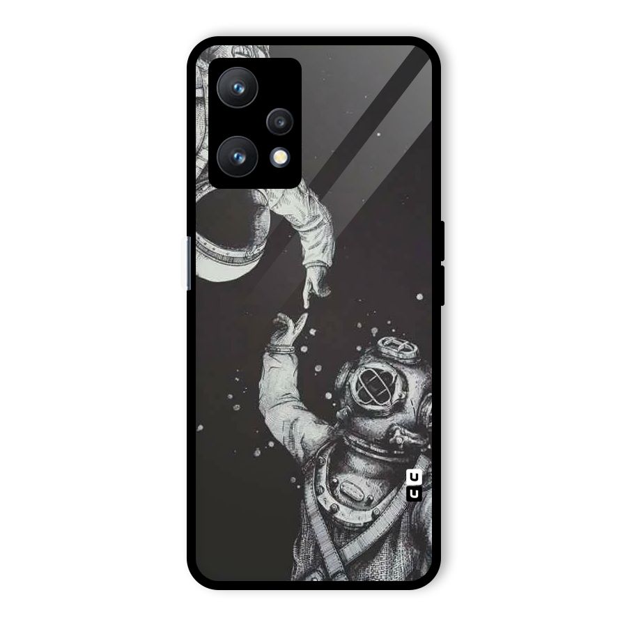 Space Meeting Glass Back Case for Realme 9 Pro 5G