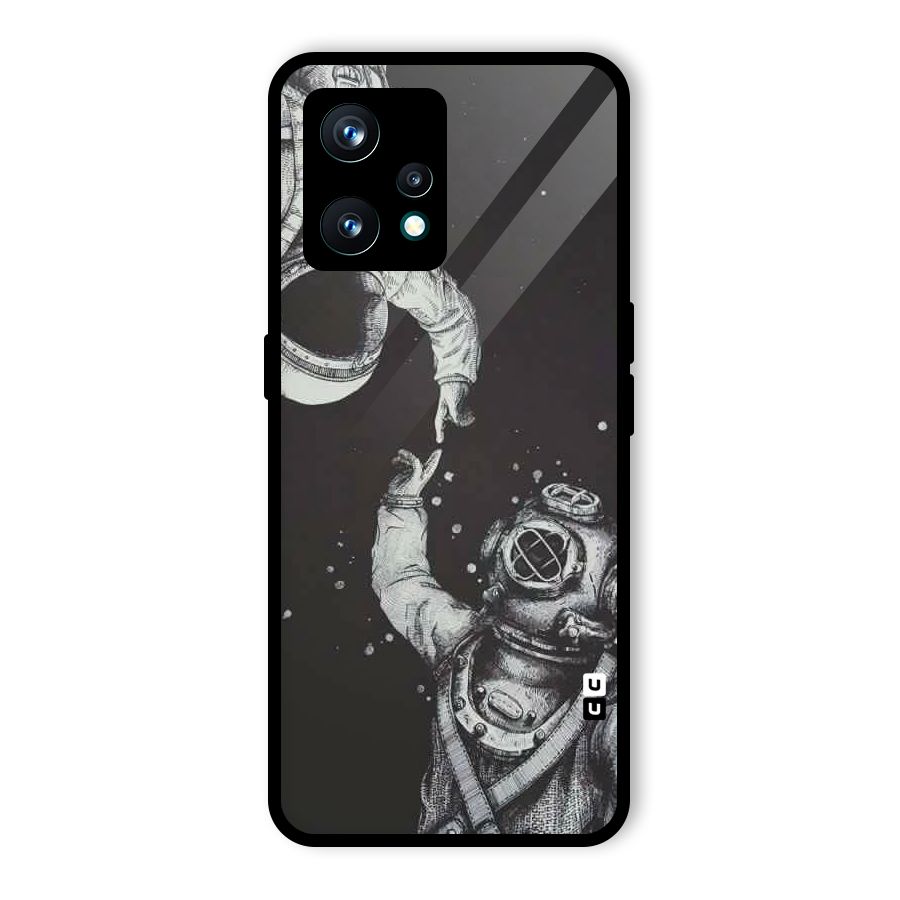 Space Meeting Glass Back Case for Realme 9 Pro Plus 5G