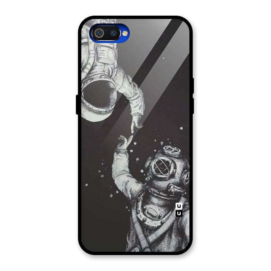 Space Meeting Glass Back Case for Realme C2