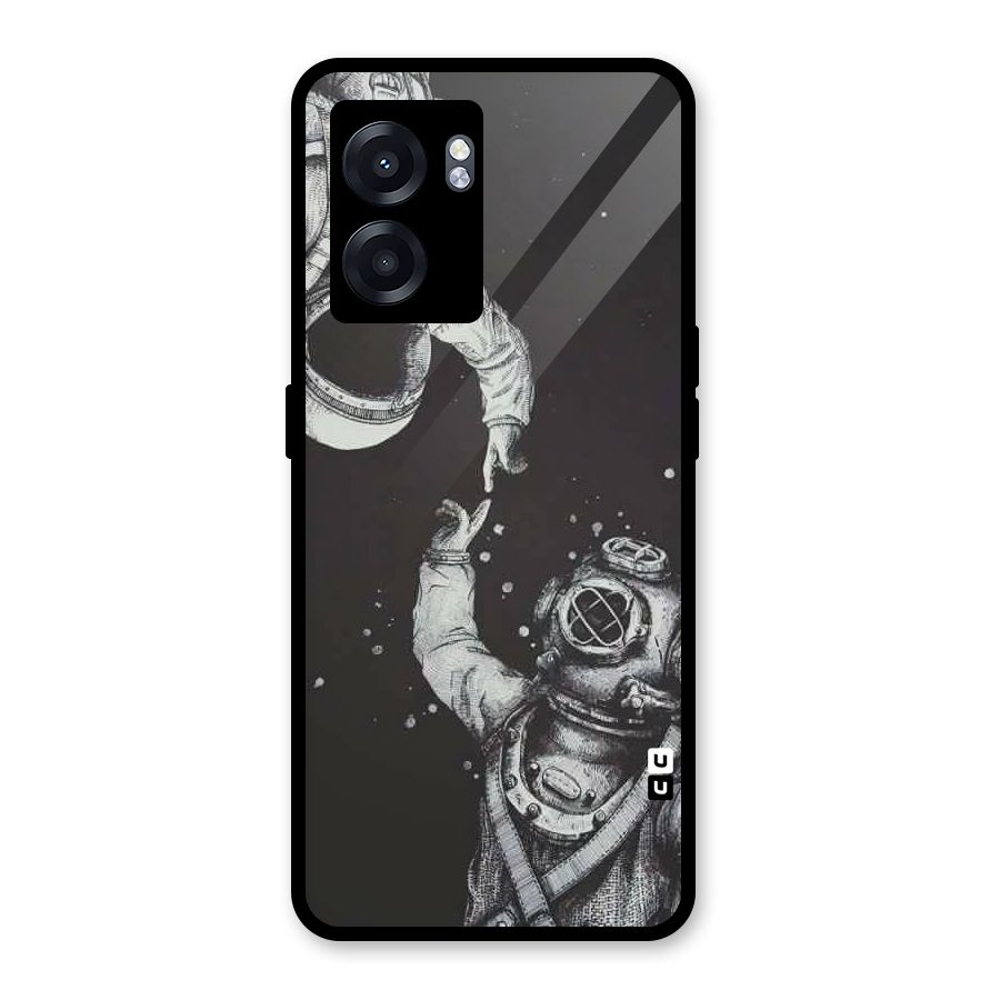 Space Meeting Glass Back Case for Realme Narzo 50 5G