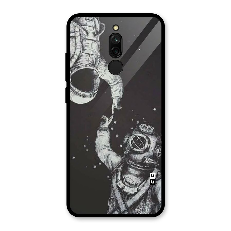Space Meeting Glass Back Case for Redmi 8