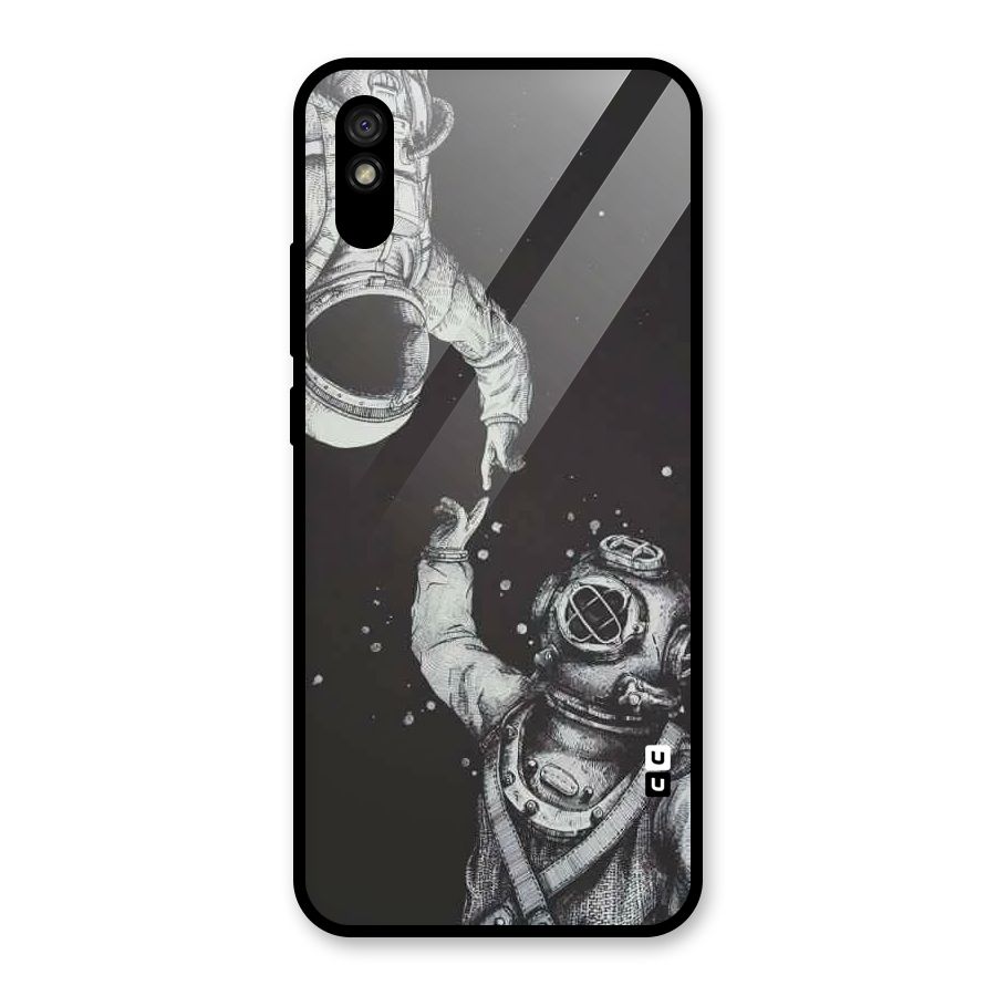 Space Meeting Glass Back Case for Redmi 9i