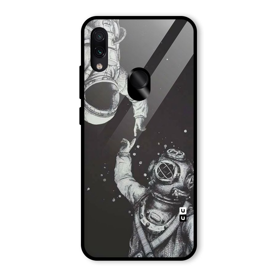 Space Meeting Glass Back Case for Redmi Note 7 Pro
