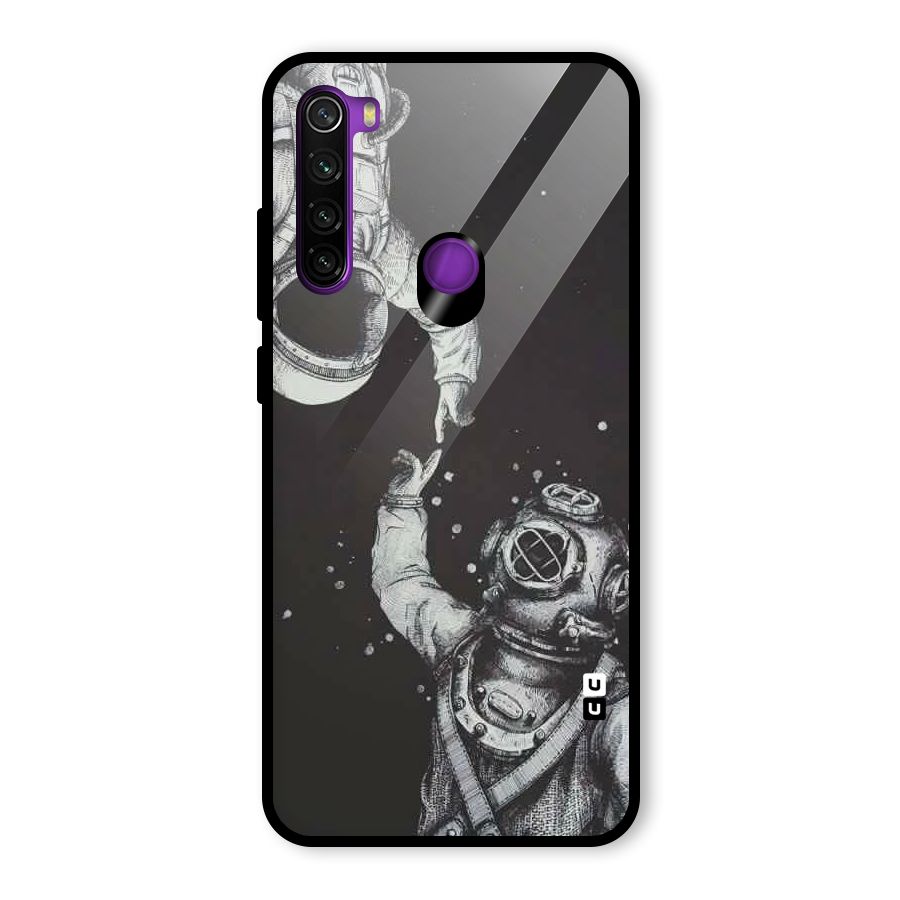 Space Meeting Glass Back Case for Redmi Note 8