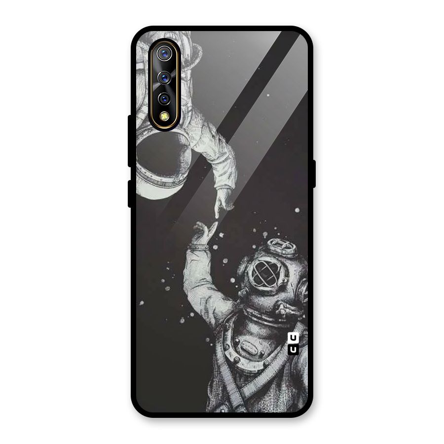 Space Meeting Glass Back Case for Vivo S1