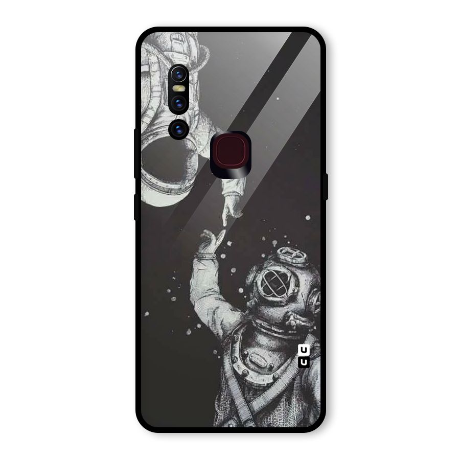Space Meeting Glass Back Case for Vivo V15