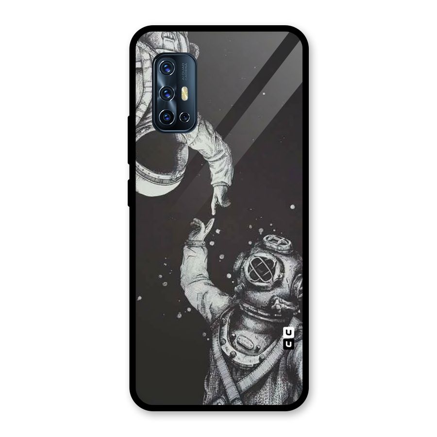 Space Meeting Glass Back Case for Vivo V17