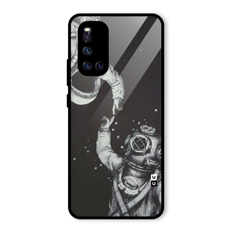 Space Meeting Glass Back Case for Vivo V19