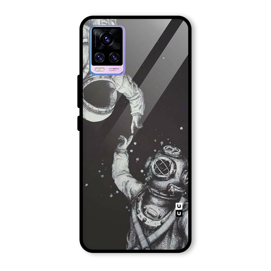 Space Meeting Glass Back Case for Vivo V20 Pro