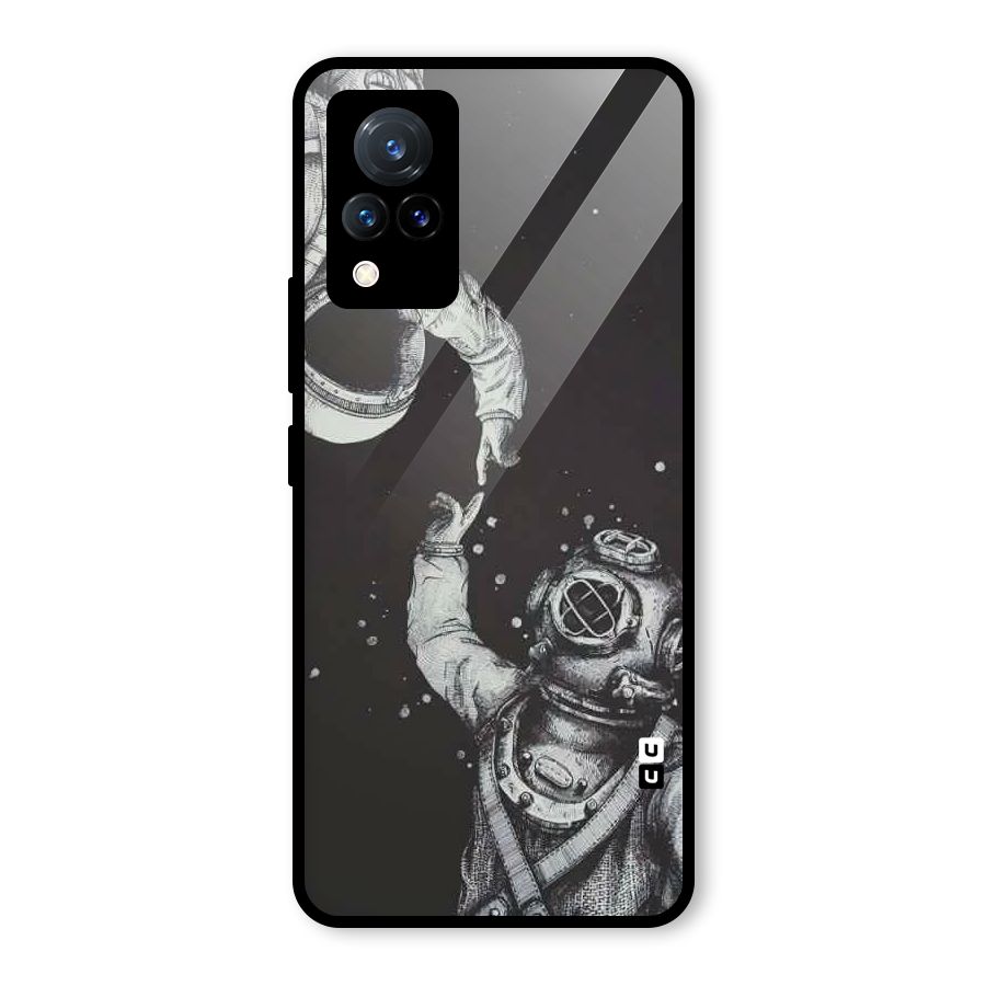 Space Meeting Glass Back Case for Vivo V21 5G