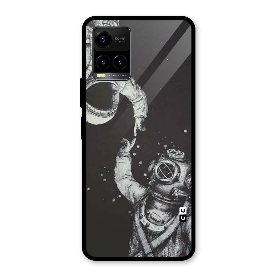 Space Meeting Glass Back Case for Vivo Y21T