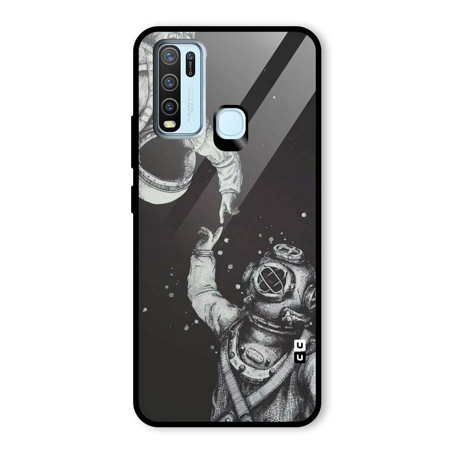 Space Meeting Glass Back Case for Vivo Y30