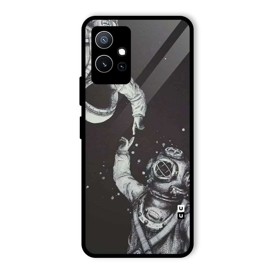 Space Meeting Glass Back Case for Vivo Y75 5G