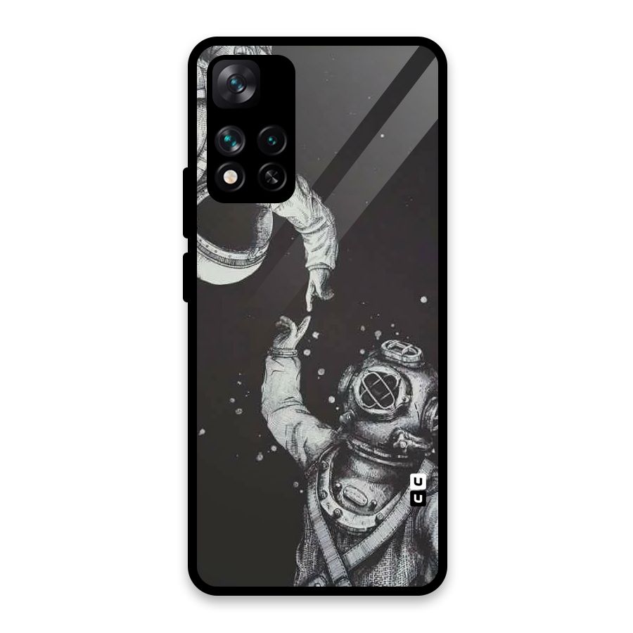 Space Meeting Glass Back Case for Xiaomi 11i 5G