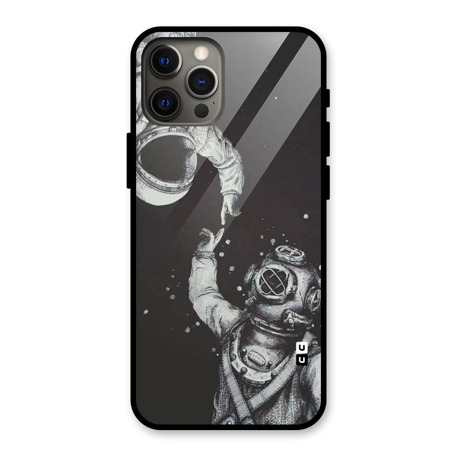 Space Meeting Glass Back Case for iPhone 12 Pro Max