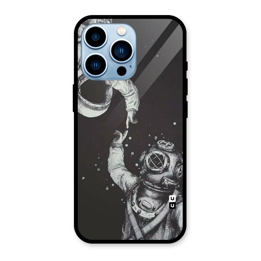 Space Meeting Glass Back Case for iPhone 13 Pro