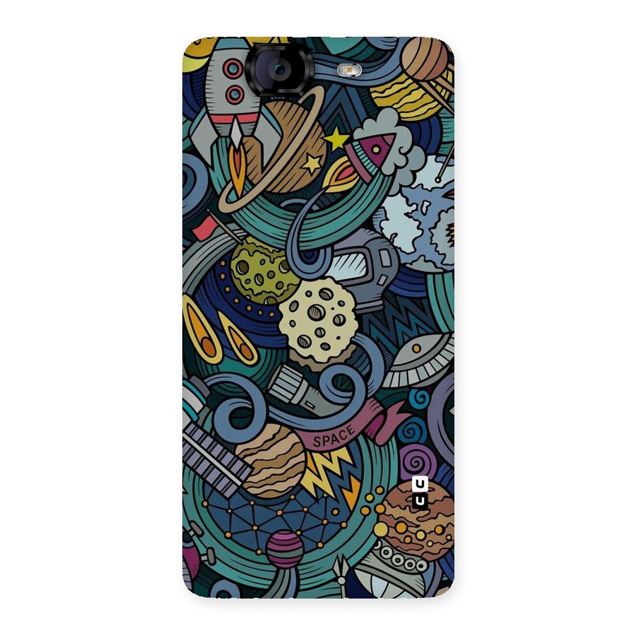 Space Pattern Blue Back Case for Canvas Knight A350