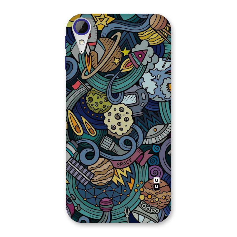 Space Pattern Blue Back Case for Desire 830