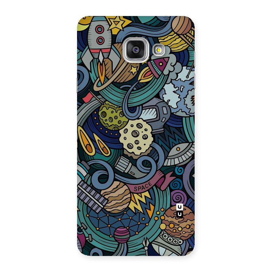 Space Pattern Blue Back Case for Galaxy A7 2016
