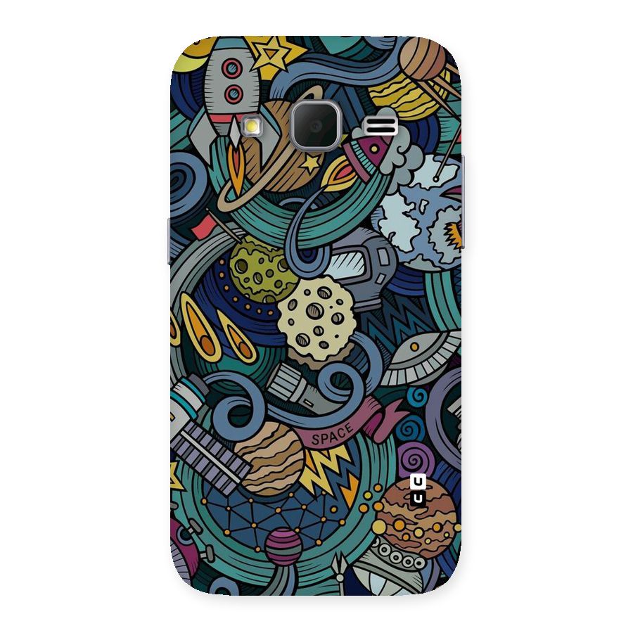 Space Pattern Blue Back Case for Galaxy Core Prime