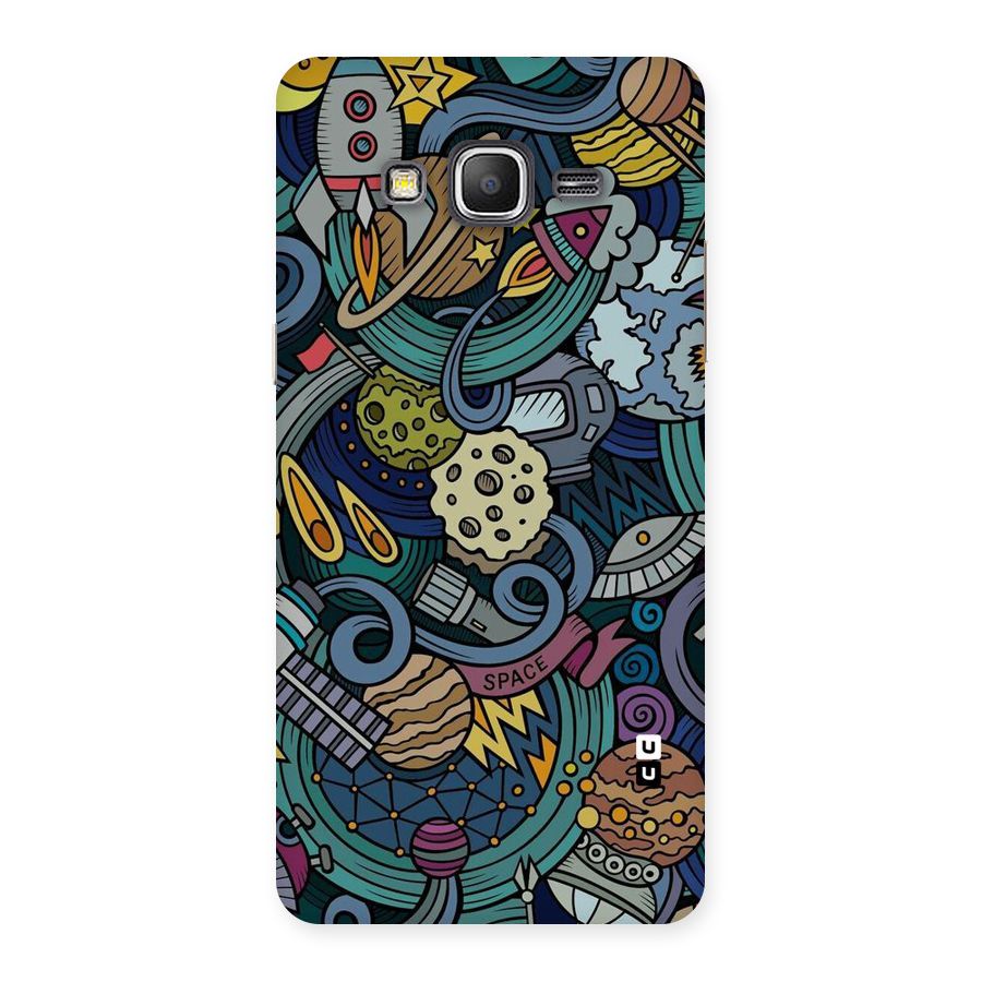 Space Pattern Blue Back Case for Galaxy Grand Prime