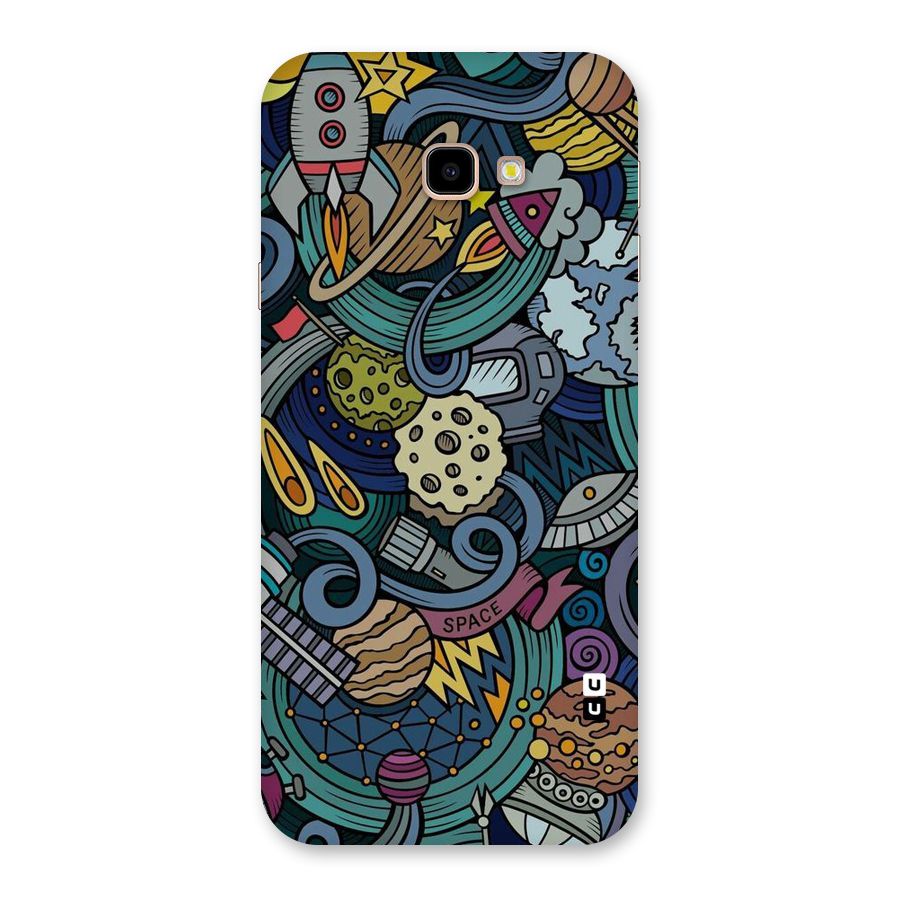 Space Pattern Blue Back Case for Galaxy J4 Plus