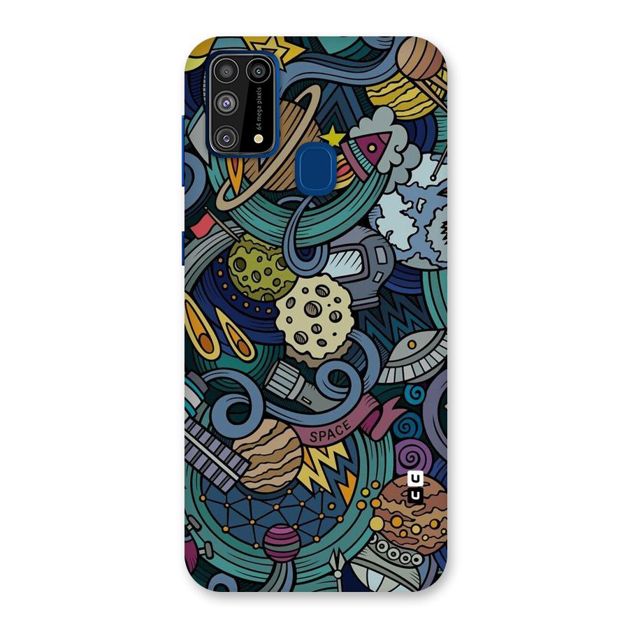 Space Pattern Blue Back Case for Galaxy M31