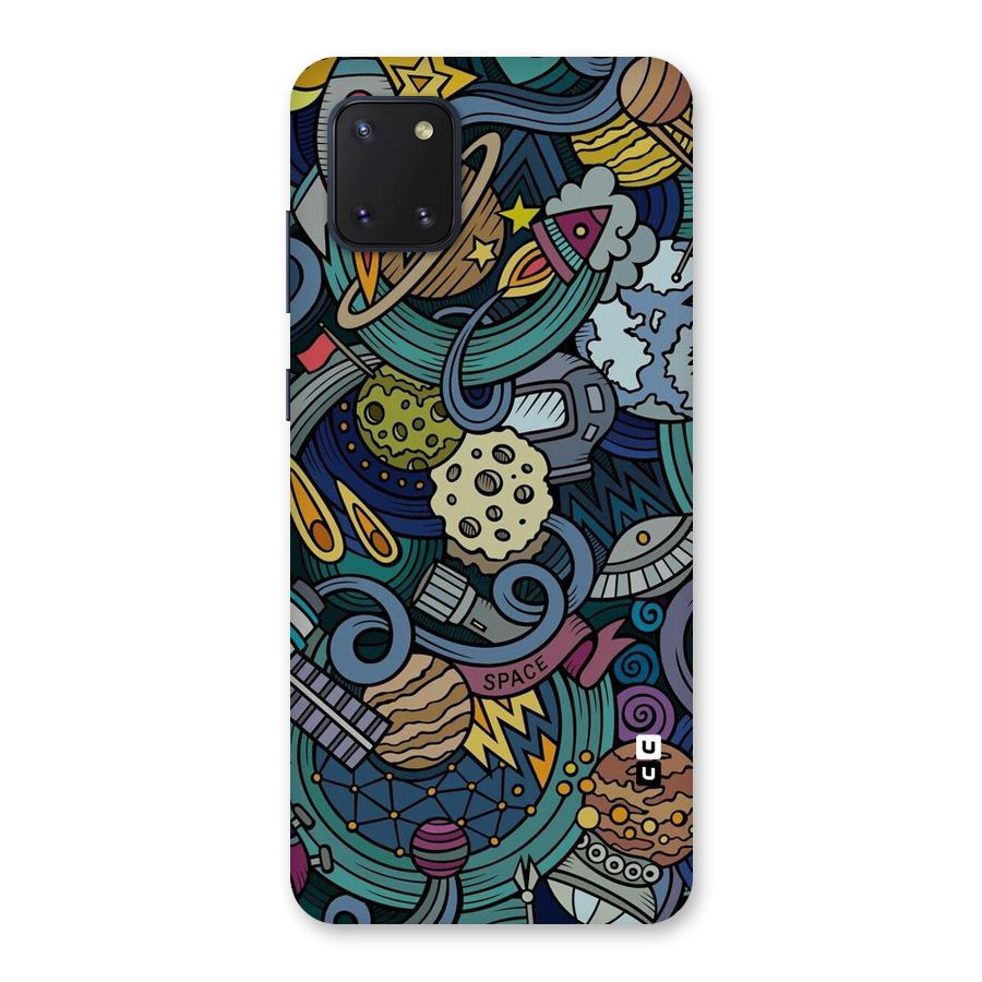 Space Pattern Blue Back Case for Galaxy Note 10 Lite