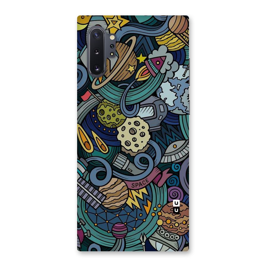 Space Pattern Blue Back Case for Galaxy Note 10 Plus