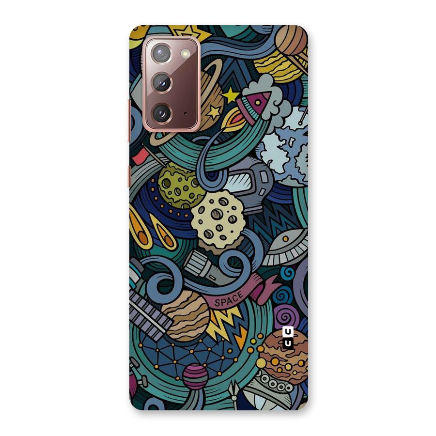 Space Pattern Blue Back Case for Galaxy Note 20
