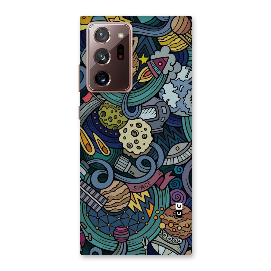 Space Pattern Blue Back Case for Galaxy Note 20 Ultra