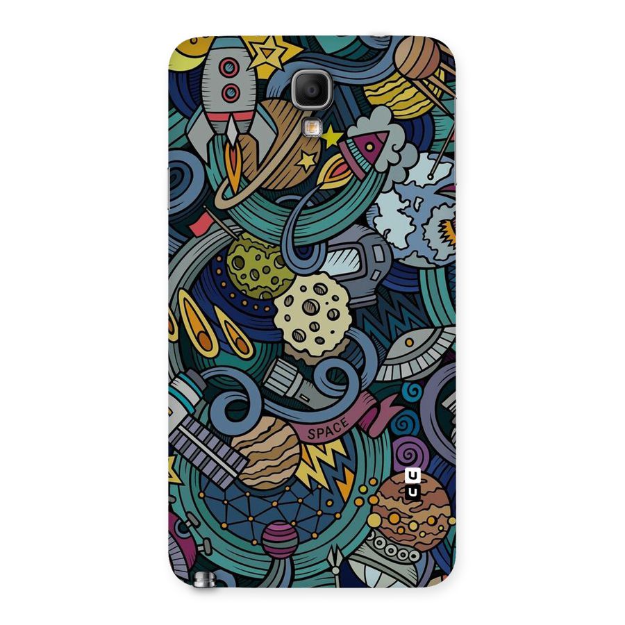 Space Pattern Blue Back Case for Galaxy Note 3 Neo
