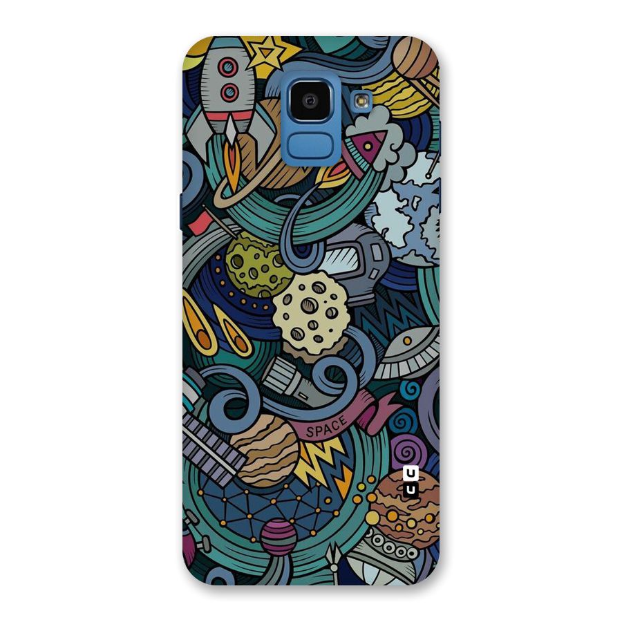 Space Pattern Blue Back Case for Galaxy On6