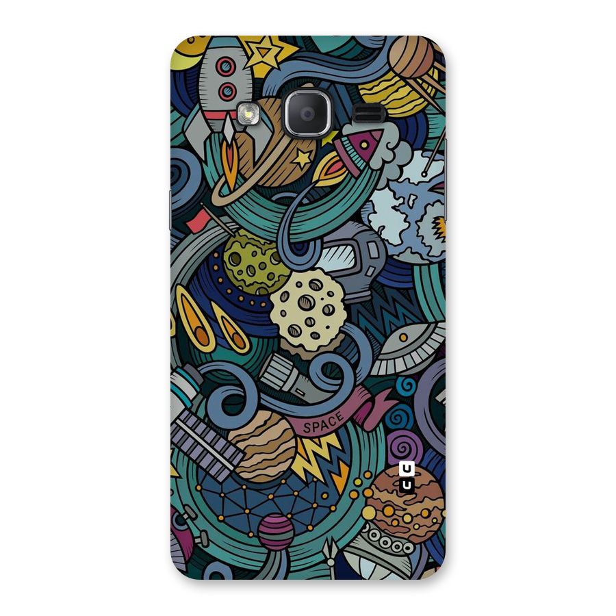 Space Pattern Blue Back Case for Galaxy On7 2015
