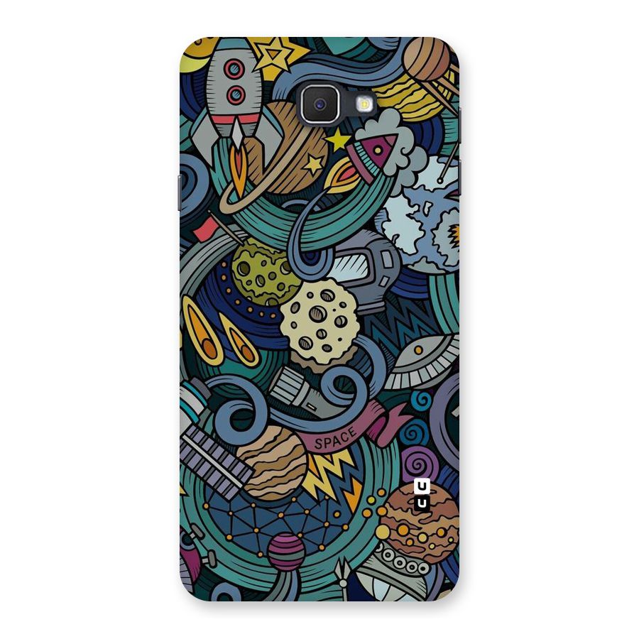 Space Pattern Blue Back Case for Galaxy On7 2016