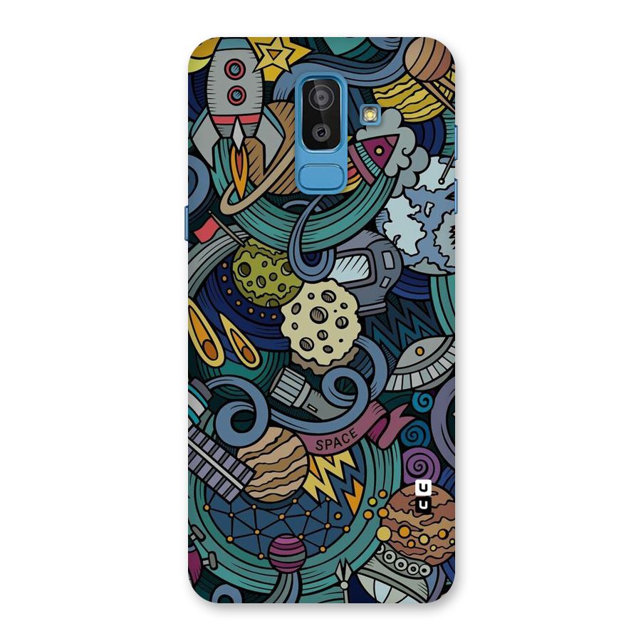 Space Pattern Blue Back Case for Galaxy On8 (2018)