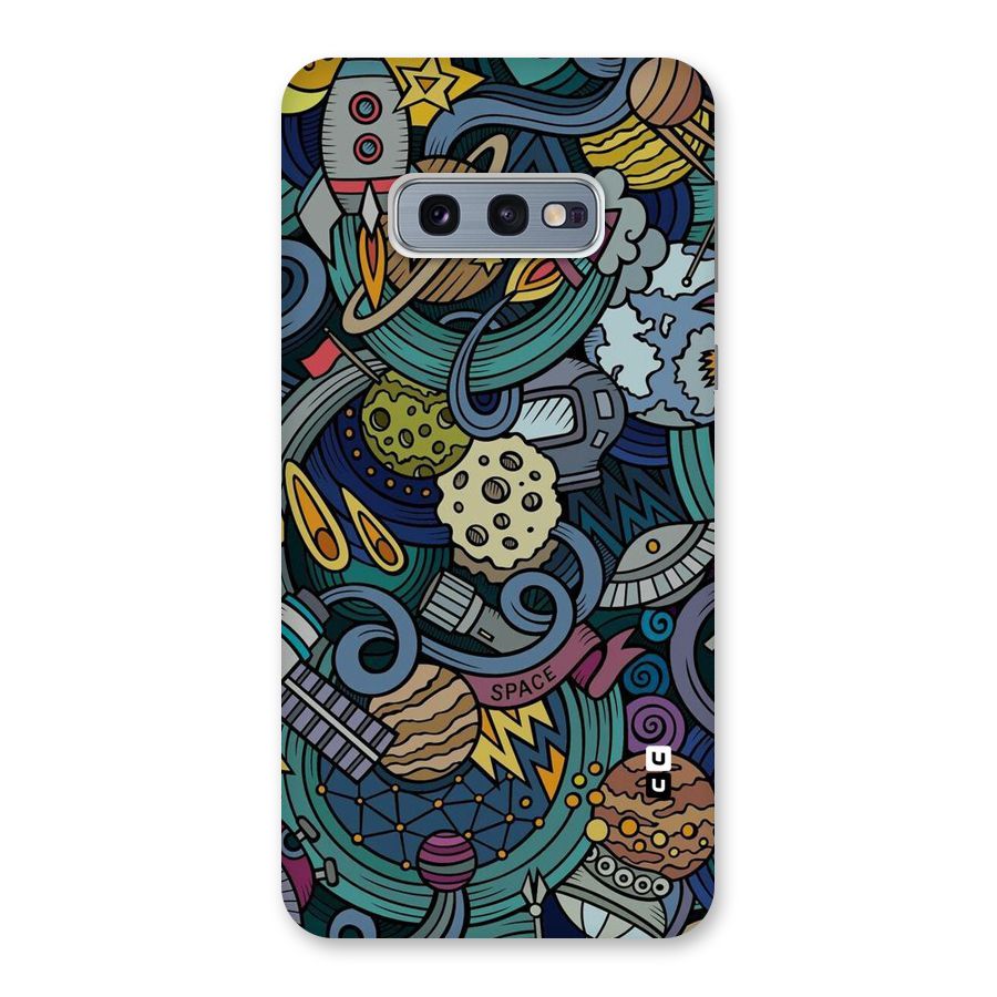 Space Pattern Blue Back Case for Galaxy S10e