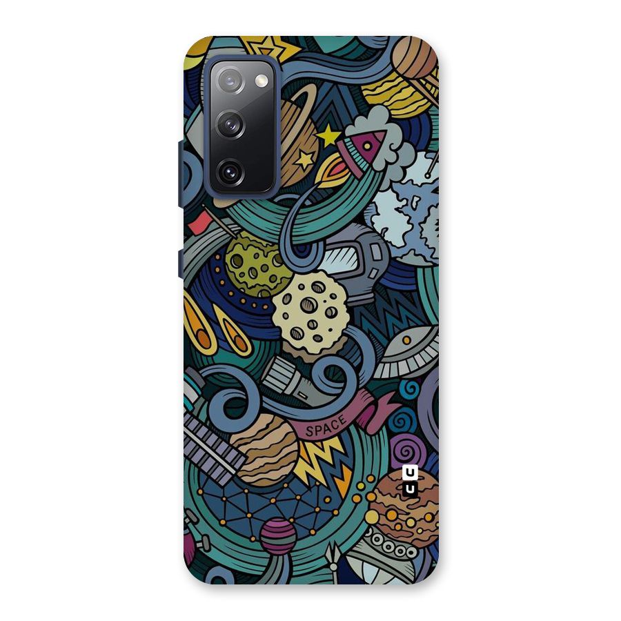 Space Pattern Blue Back Case for Galaxy S20 FE