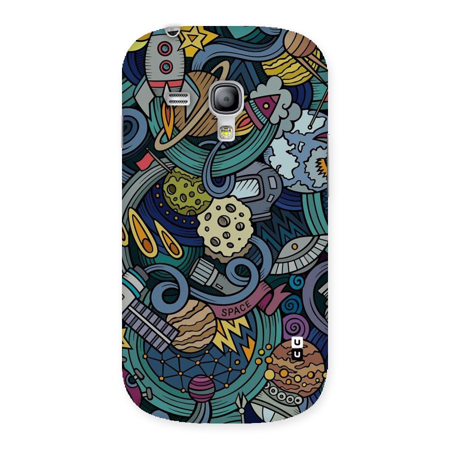 Space Pattern Blue Back Case for Galaxy S3 Mini