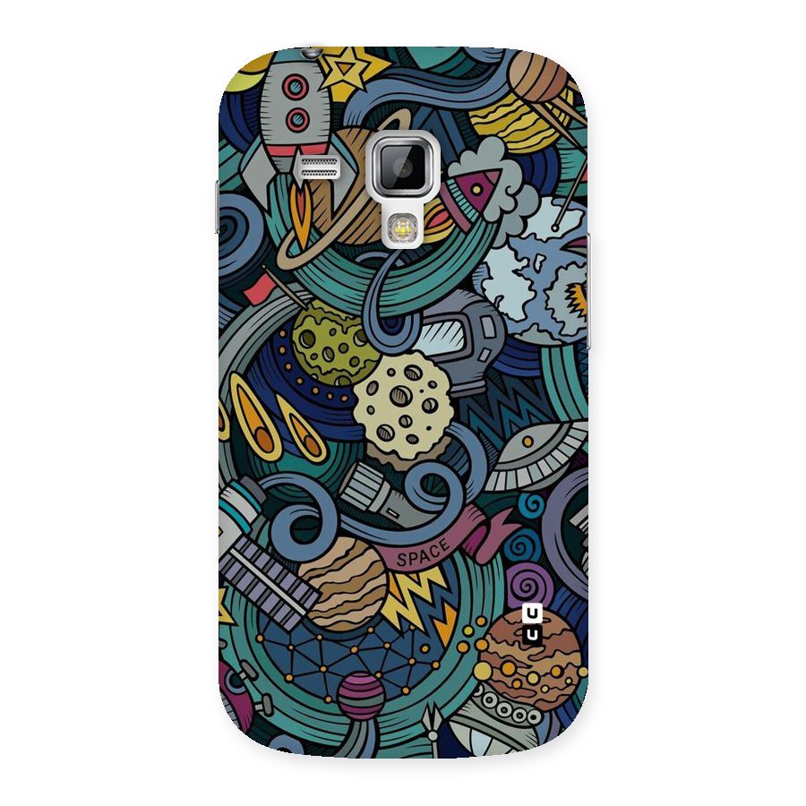 Space Pattern Blue Back Case for Galaxy S Duos