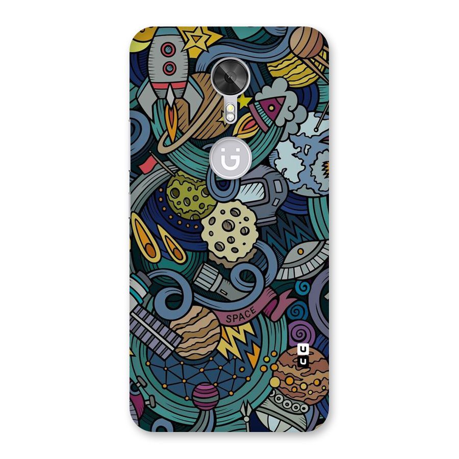 Space Pattern Blue Back Case for Gionee A1