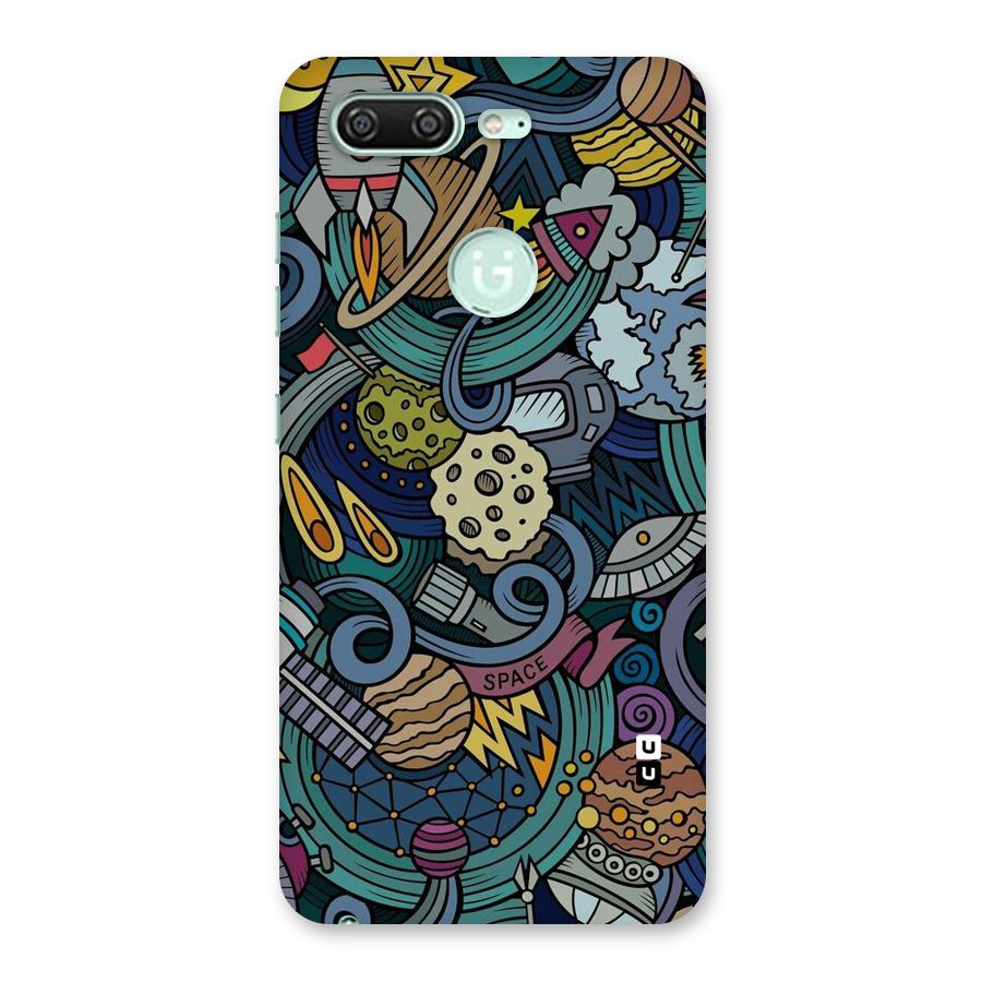 Space Pattern Blue Back Case for Gionee S10