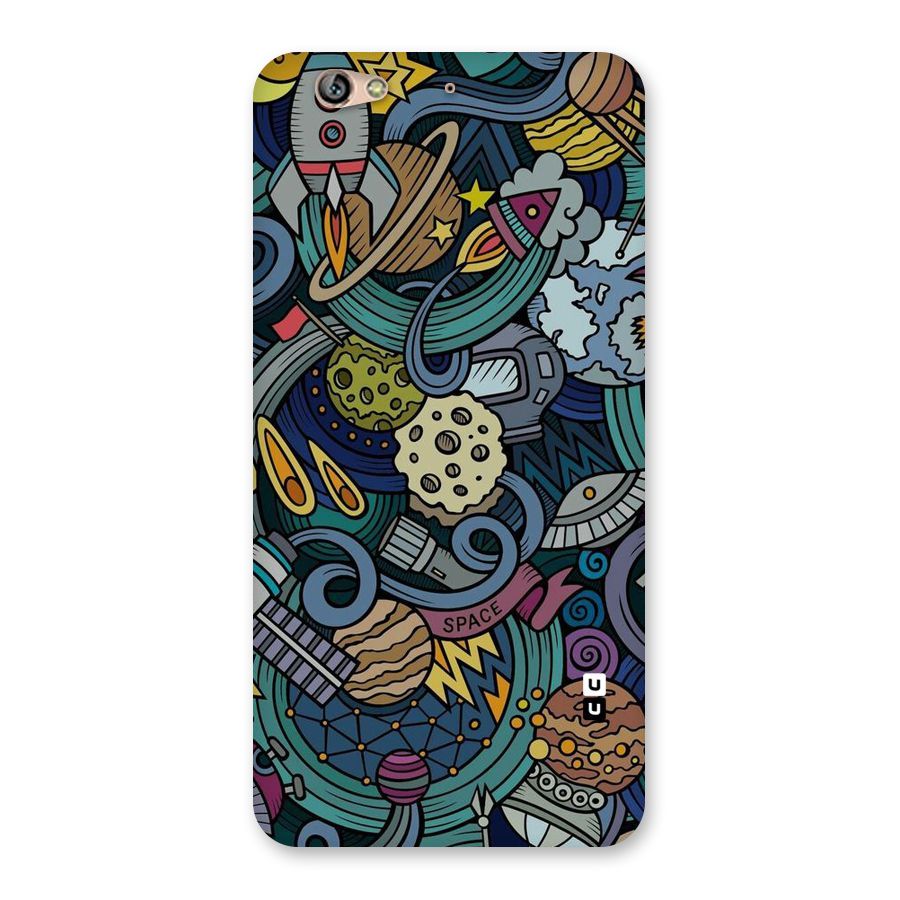 Space Pattern Blue Back Case for Gionee S6
