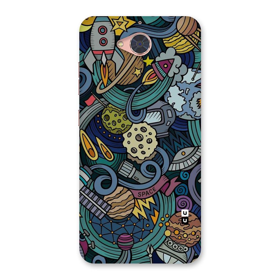 Space Pattern Blue Back Case for Gionee S6 Pro