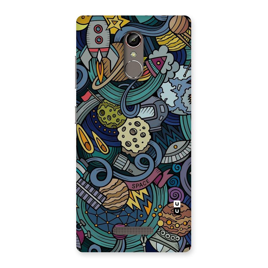 Space Pattern Blue Back Case for Gionee S6s