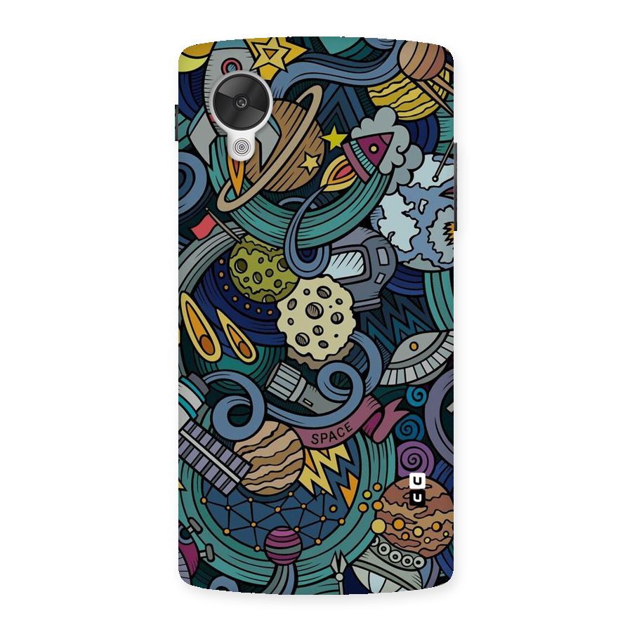 Space Pattern Blue Back Case for Google Nexsus 5